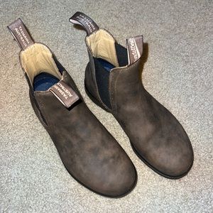 WOMENS BLUNDSTONE ORIGINALS HIGH TOP BOOTS RUSTIC BROWN SIZE 8 US (5AU/UK)